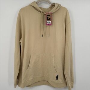 Bearbottom Hoodie Mens XL Khaki Loft Pullover Hooded Sweatshirt Kangaroo‎ Pocket